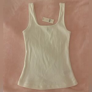 Anthropologie - Eri & Ali Ribbed Square Neck Tank Top